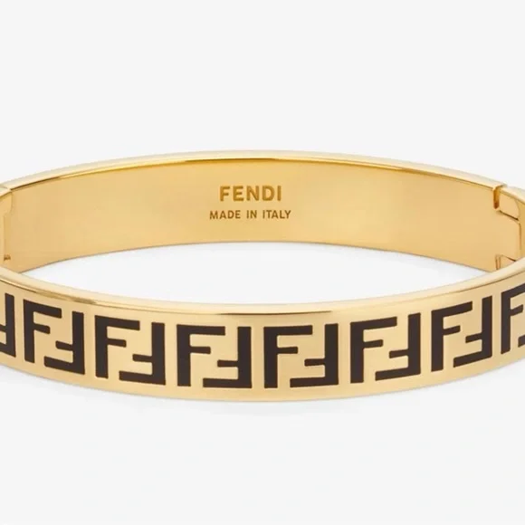 ブレスレット FENDI Printed Plexiglass Forever Fendi Bracelet Forever Fendi bracelet Gold finish Brown | Fendi